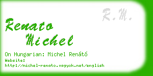 renato michel business card